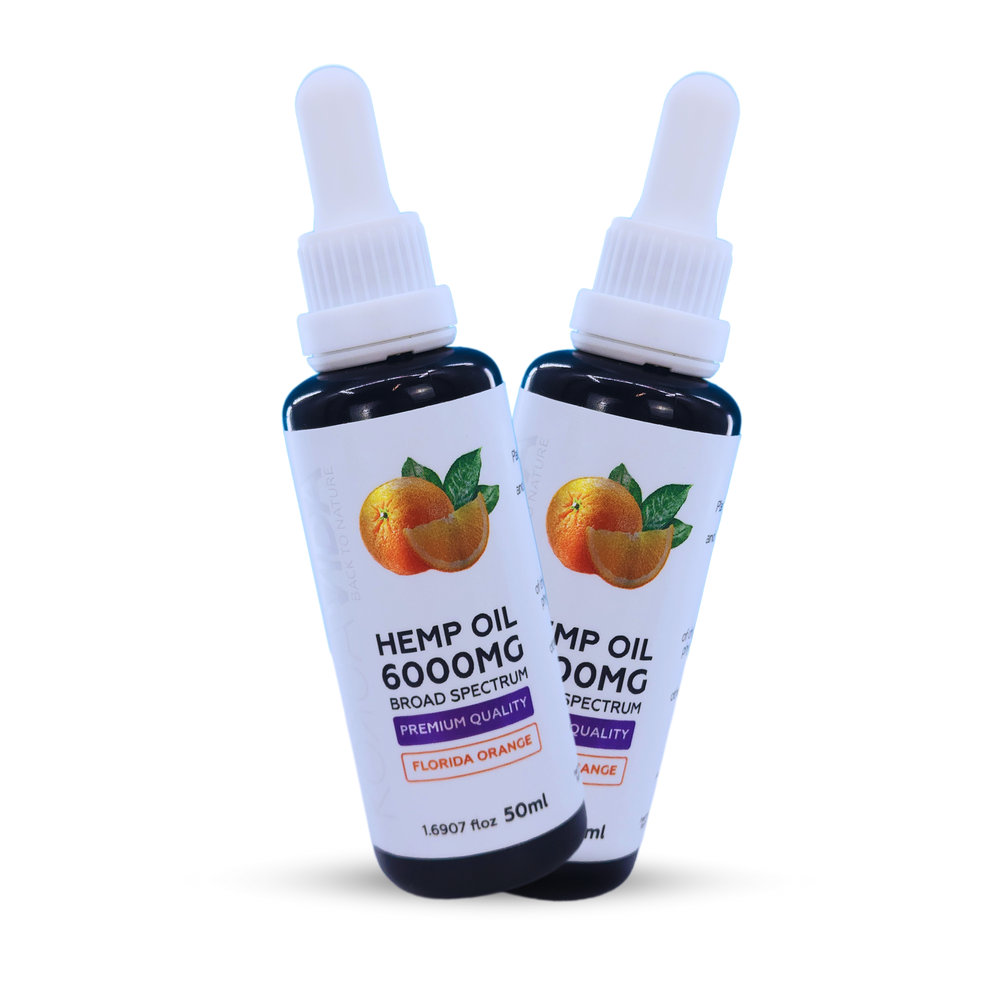 Broad Spectrum CBD Oil 2x6000mg  - Florida Orange (EU)